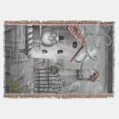 Die Creek Gothic Folk Art Decke (Vorderseite)