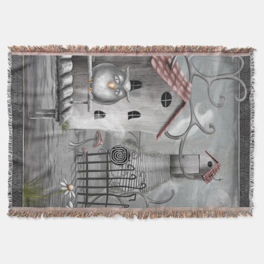 Die Creek Gothic Folk Art Decke (Vorderseite)