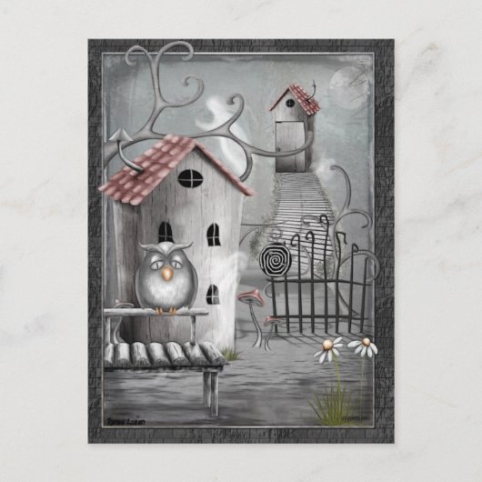 Die Creek Gothic Folk Art Postkarte (Vorderseite)