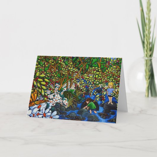 Die Creek-Grußkarte Karte (Vorderseite)