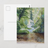 Die Creek Oil Malerei Postkarte (Vorne/Hinten)