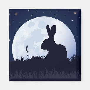 DIE CREGGAN WEISS-HASEN MAGNET