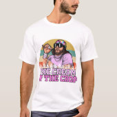 Die Creme des T-Shirts Crop Macho Man, die Creme O (Vorderseite)