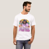 Die Creme des T-Shirts Crop Macho Man, die Creme O (Vorne ganz)