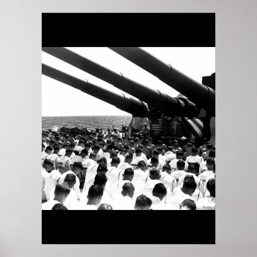 Die Crew der USS SÜDDAKOTA steht_War Image Poster (Vorne)