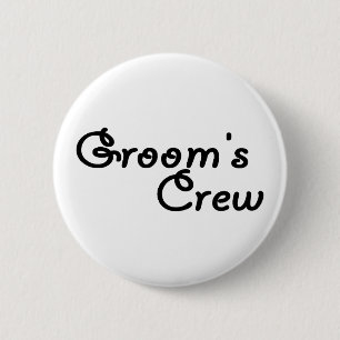 Die Crew des Bräutigams (Schwarzes) Button