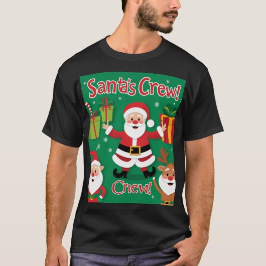 Die Crew des Weihnachtsmannes! T-Shirt (Vorderseite)