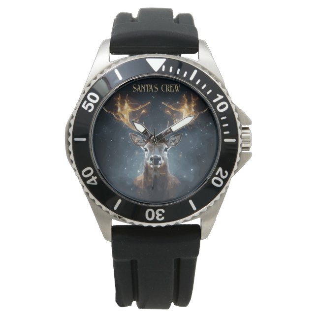 Die Crew des Weihnachtsmanns Armbanduhr (Vorderseite)