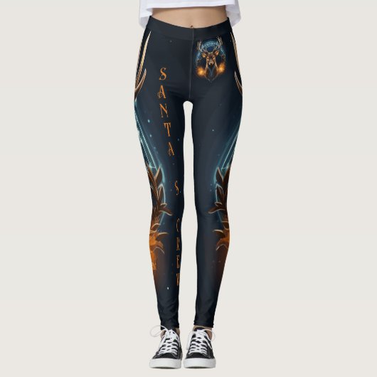 Die Crew des Weihnachtsmanns Leggings (Vorderseite)