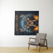 Die Crew des Weihnachtsmanns Wandteppich (Beispiel)