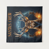 Die Crew des Weihnachtsmanns Wandteppich (Vorderseite)