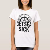 Die Crew Sea Sick Cruise am ehesten weiß T-Shirt (Vorderseite)