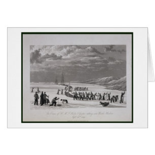 Die Crews von H.M.S. Hecla & Griper schneiden in W