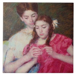 Die Crochet-Lektion (zwei Schwestern) Fliese