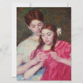 Die Crochet-Lektion (zwei Schwestern) Karte