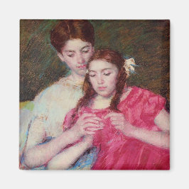 Die Crochet-Lektion (zwei Schwestern) Magnet