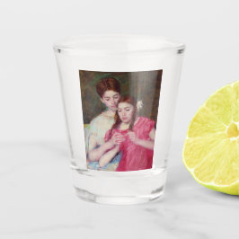 Die Crochet-Lektion (zwei Schwestern) Schnapsglas