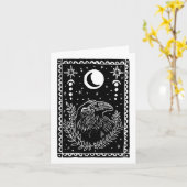 Die Crow-Grußkarte Karte (Gelbe Blume)