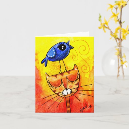 Die Crow-Karte Karte (Gelbe Blume)