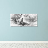 Die Crow und der Fuchs Leinwanddruck (Insitu (Holzboden))