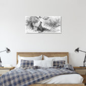 Die Crow und der Fuchs Leinwanddruck (Insitu (Schlafzimmer))
