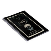 Die Crow und die Skull Dunkle Fantasie Illustratio Notizblock (Rechte Seite)