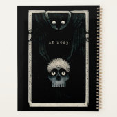 Die Crow und die Skull Dunkle Fantasie Illustratio Planer (Rückseite)
