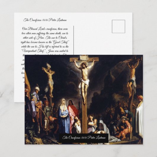 Die Crucifixe Postkarte (Vorne/Hinten)