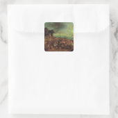 Die Crucifixe Quadratischer Aufkleber (Tasche)