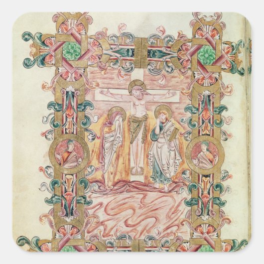 Die Crucifixe Quadratischer Aufkleber (Vorderseite)