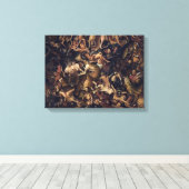 Die Crucifixierung des letzten Urteils von Jan Van Leinwanddruck (Insitu (Holzboden))