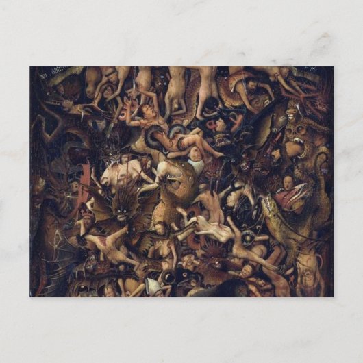 Die Crucifixierung des letzten Urteils von Jan Van Postkarte (Vorderseite)