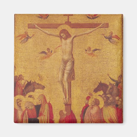 Die Crucifixierung (Tempera auf der Tafel) Magnet (Vorne)