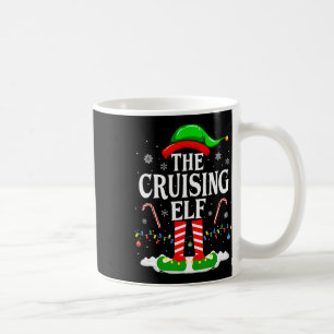 Die Cruising Elf Xmas Funny Matching Family Cruise Kaffeetasse
