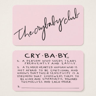 Die Crybaby Club Mitgliedskarten