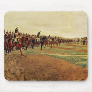 Die Cuirassiers vor ihrer Gebühr am Kampf Mousepad