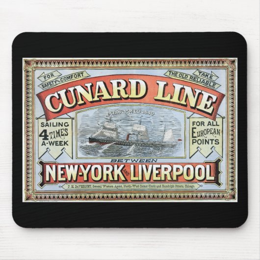 Die Cunard Linie Mousepad (Vorne)