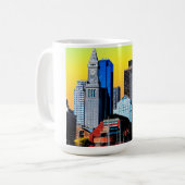 Die "Custom House Boston USA Poster Factory Mask" Kaffeetasse (Vorderseite Links)