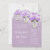 Die Cut Radiant Lila Mason Jar Wedding Einladung (Vorderseite)