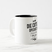 Die Cutter Zweifarbige Tasse (Vorderseite Links)