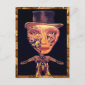 Die Cyborg Stecht Tanzkarte Postkarte (Vorderseite)