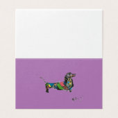 Die Dachshund-Magnetkarte (Außenseite Aufgefaltet)