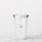Die Dackel Acrylic Tumbler Acryltrinkbecher (Rückseite)