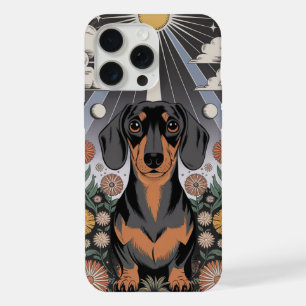 Die Dackel der Himmelskörper, umgeben von blühende iPhone 15 Pro Max Hülle