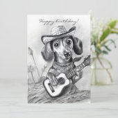 Die Dackel des Landes Einladung (Stehend Vorderseite)