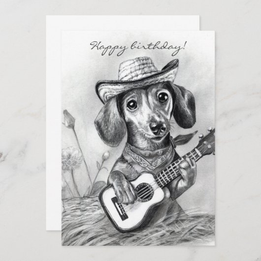 Die Dackel des Landes Einladung (Vorne/Hinten)