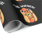 Die Dackel Funny Sieger Hot Dog Puff Dark BG Geschenkpapier (Rolleneckpunkt)