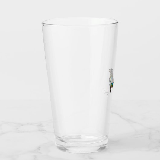 Die Dackel Glas Cup 16 oz. (Rechts)