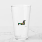 Die Dackel Glas Cup 16 oz. (Vorderseite)