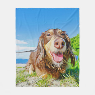 Die Dackel ist ein perfekt entwickeltes Hund Xmas Fleecedecke